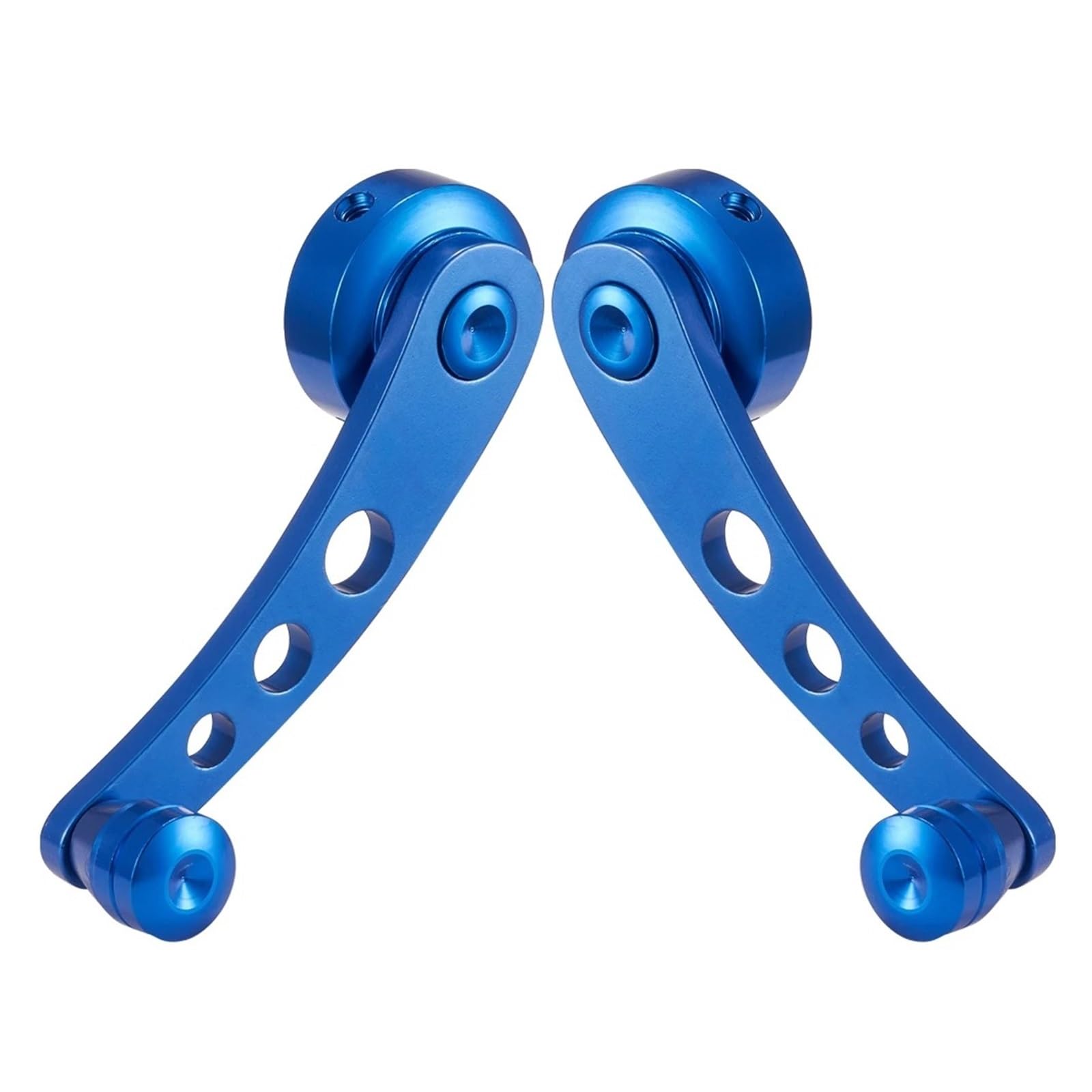 SAMWDK Glass Lifter 2piece Universal Aluminum Alloy Car Window Riser Winder Crank Glass Closer Handle Window Crank Handle Car Window Regulator(Blue)