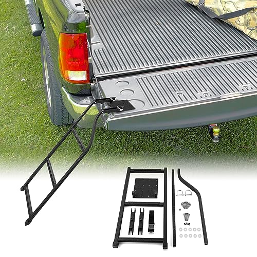 Wsays 70303024 Universal Trucks Tailgate Ladder,Ladder Foldable & Height Adjustable cover