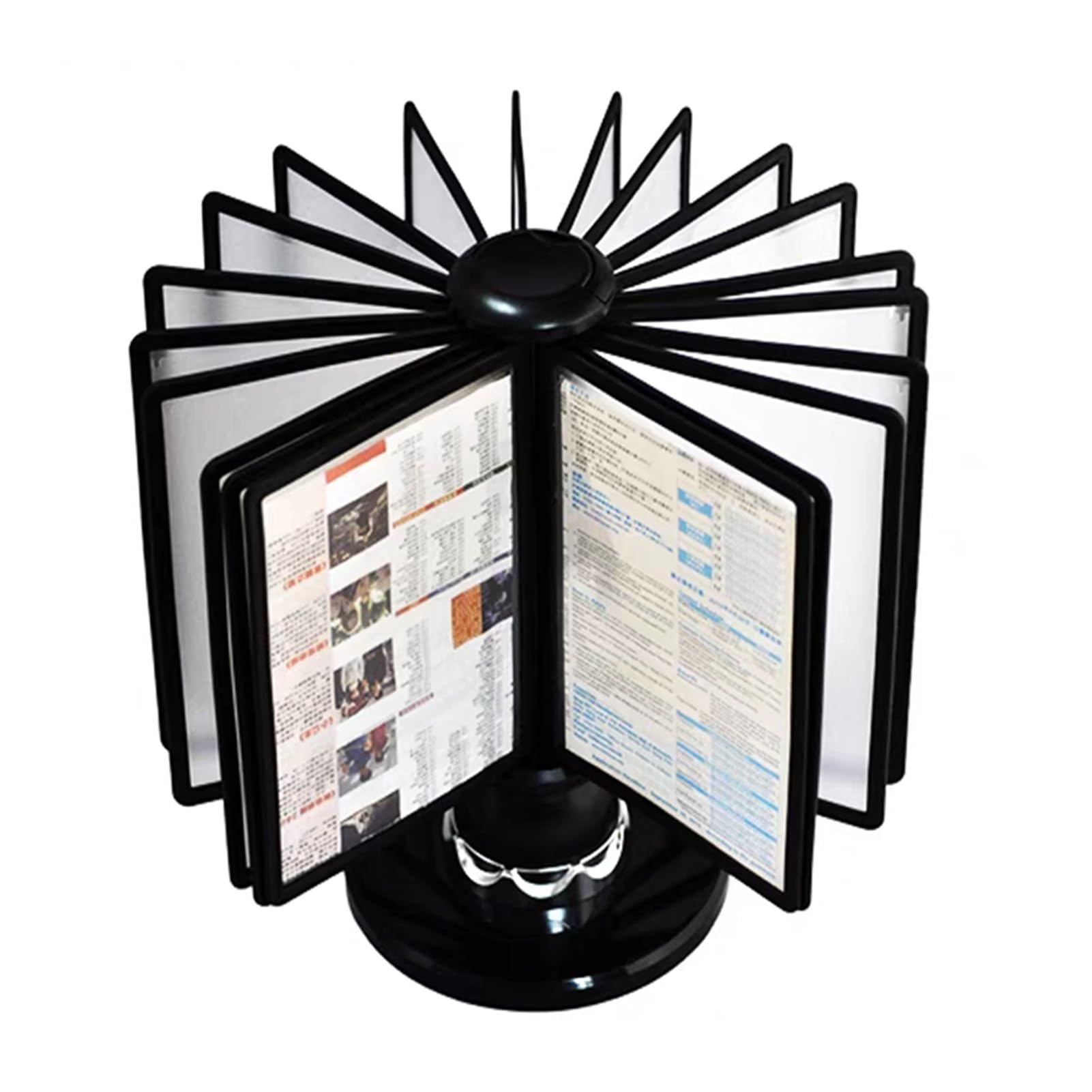 OLSKFUH Folders, 20 Double-Sided Panels, Letter-Size, A4 Documents Poster Rotating Insert, Desktop Reference System, Office Desk Organizers And Accessories,
