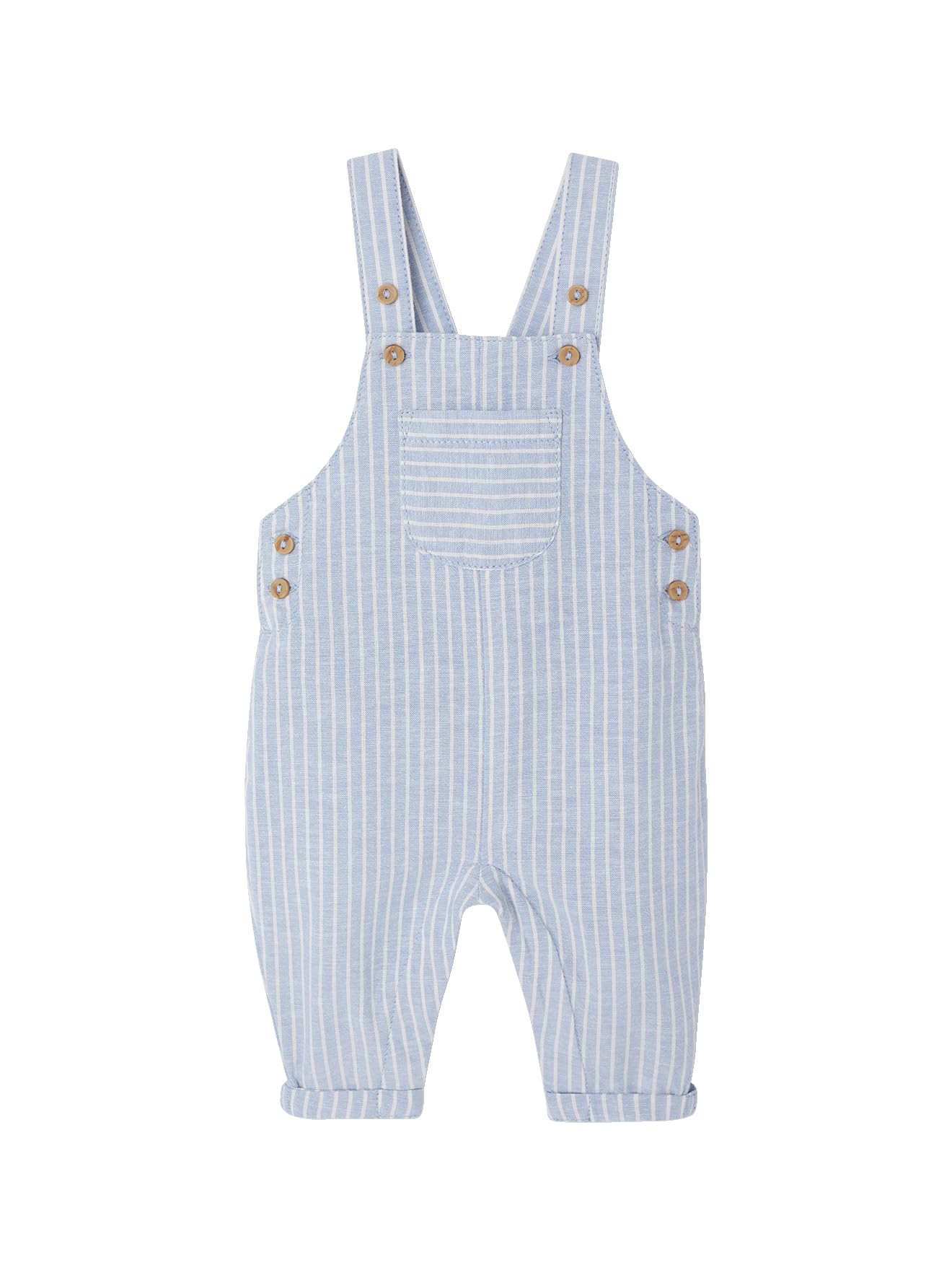 VERTBAUDET Ensemble bébé naissance cérémonie chemise salopette en lin et coton