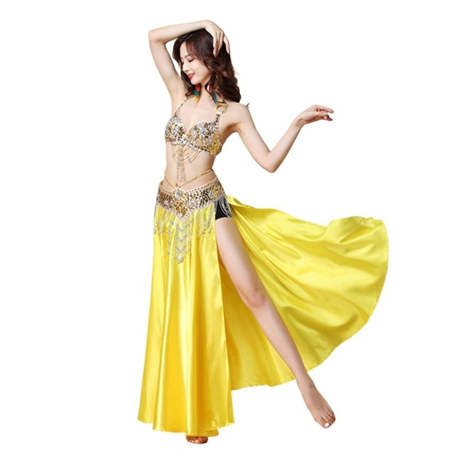 Amazon.co.jp: ダンス服 ベリーダンスコスチューム S/M/L 3ピースブラ 