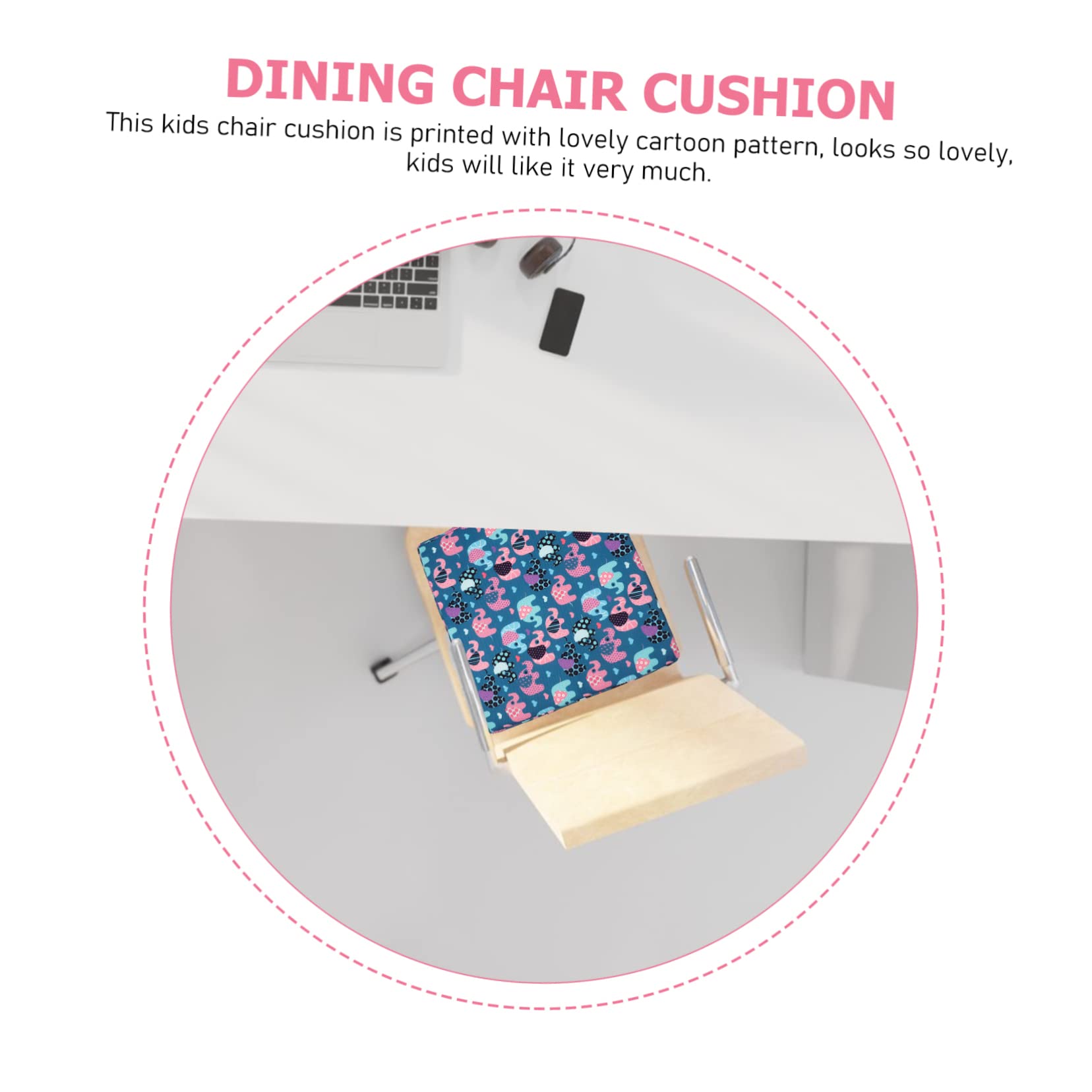 Cojín Elevador Infantil Desmontable y Portátil para Sillas De Comedor Asiento Raiser Funda Lavable y Material Resistente para Bebés y Celebraciones