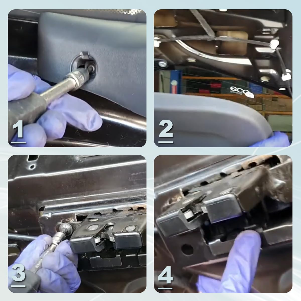 ZAMDOE Serratura per Portellone Bagagliaio per Clio 3, Megane 2, Modus, per Scenic 2 Sostituisce 8200947699 Blocco Bagagli Serratura elettrica portellone Posteriore Serratura Centrale 8200076240