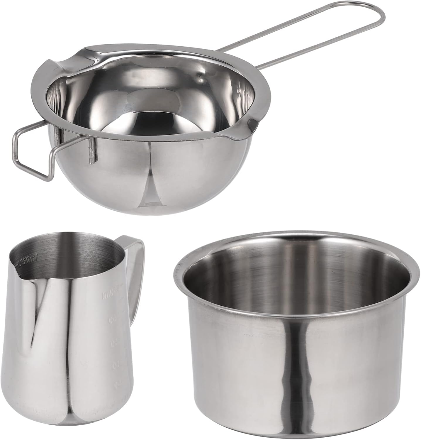 PRETYZOOM Stainless Steel Cheese Melting Pot Butter Melting Pot Camping Cookware