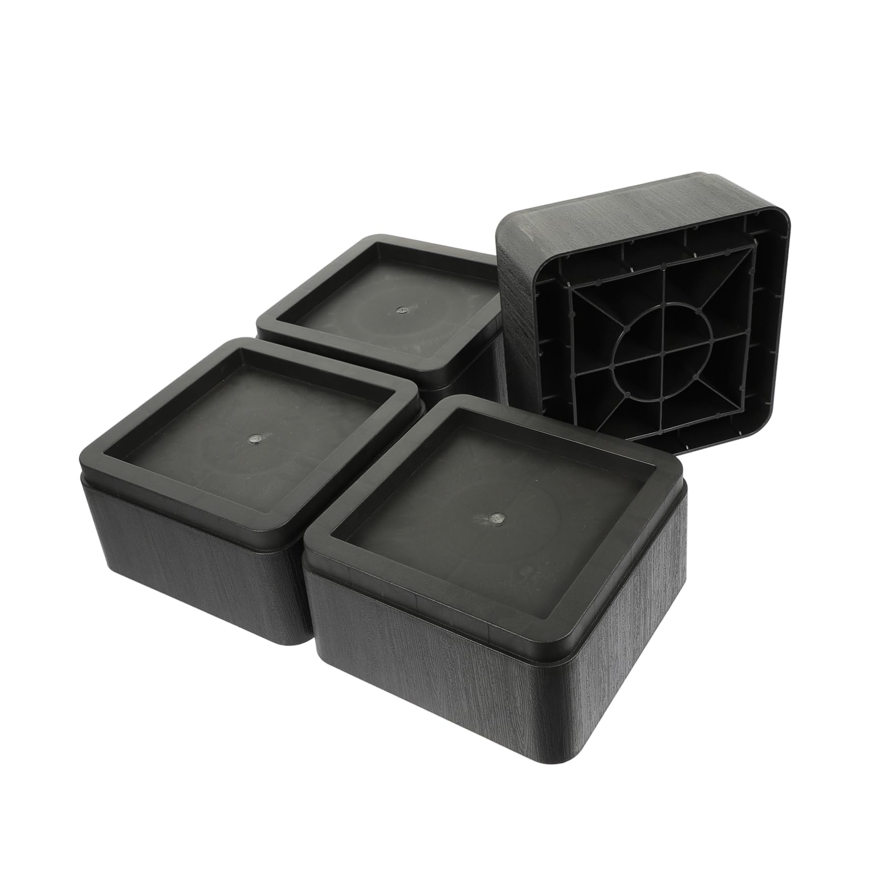 GLEAVI 4pcs Adjustable Bed Risers for Heightening Furniture Non Slip Pads for Sofas Tables for and Home Use Increases Easy to Install