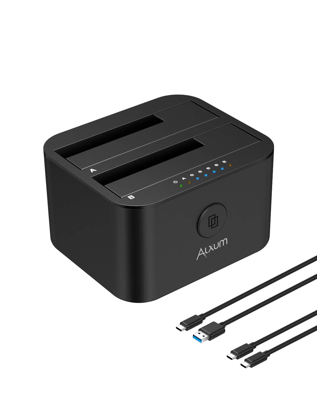 Buy Alxum USB C & USB A Hard Drive Docking Station, Two Bay Type C USB