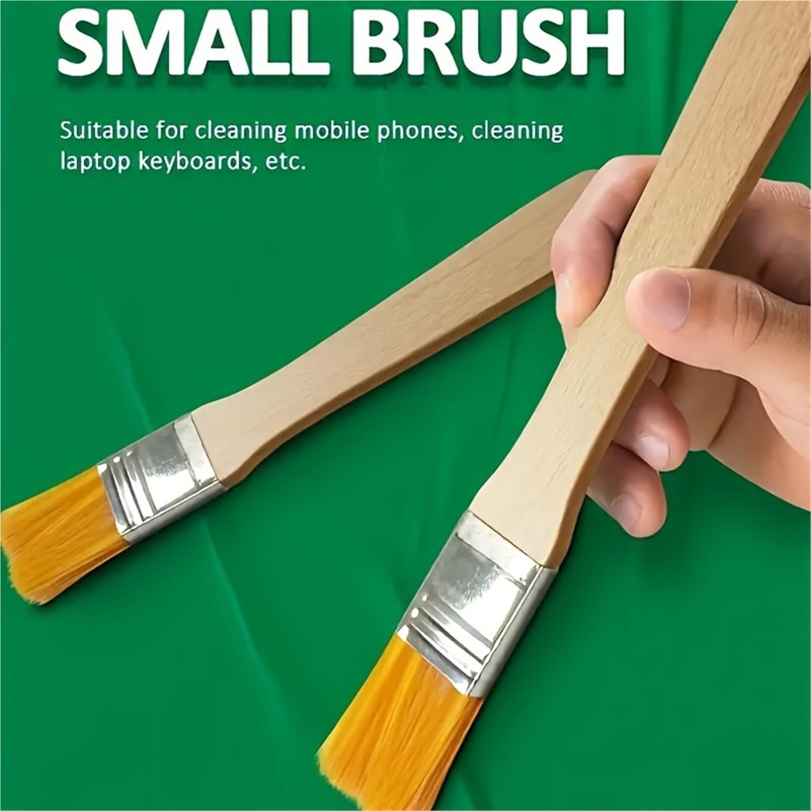 48 pennelli in nylon, manico corto in legno, pittura artistica, acquerello, muro, strumenti for la pulizia Per Bordi