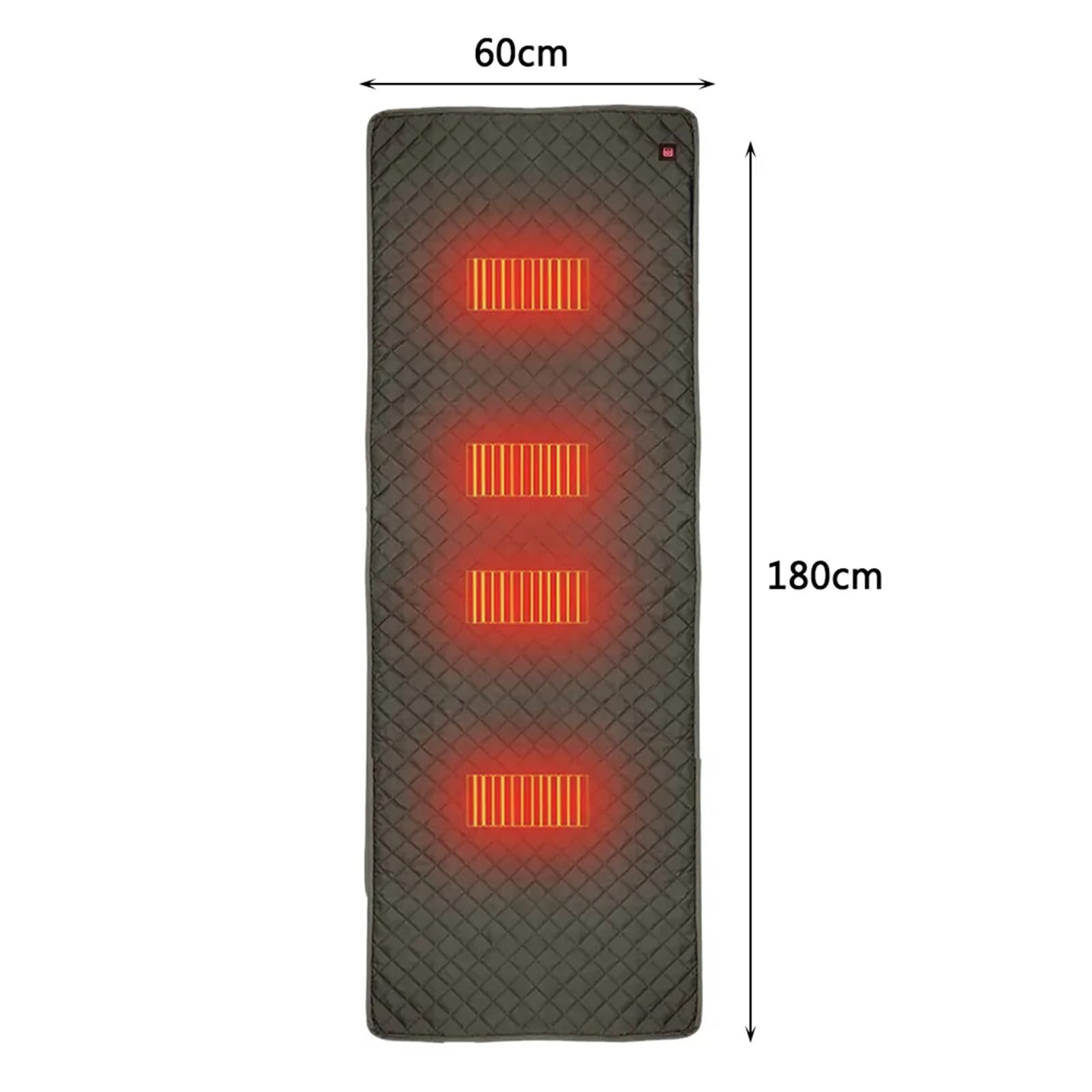 Zimowa podgrzewana wkładka do śpiwora, elektrycznie podgrzewana podkładka do spania przez USB, ogrzewacz kempingowy, 3-sezonowa, lekka, izolowana podkładka do spania z workiem kompresyjnym, do