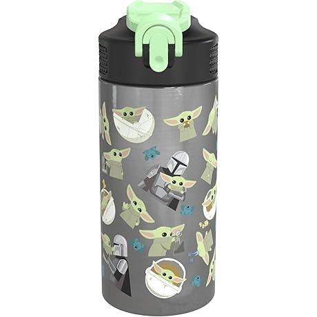 Zak! Star Wars The Mandalorian The Child Stainless Steel Vacuum Insulated Water...