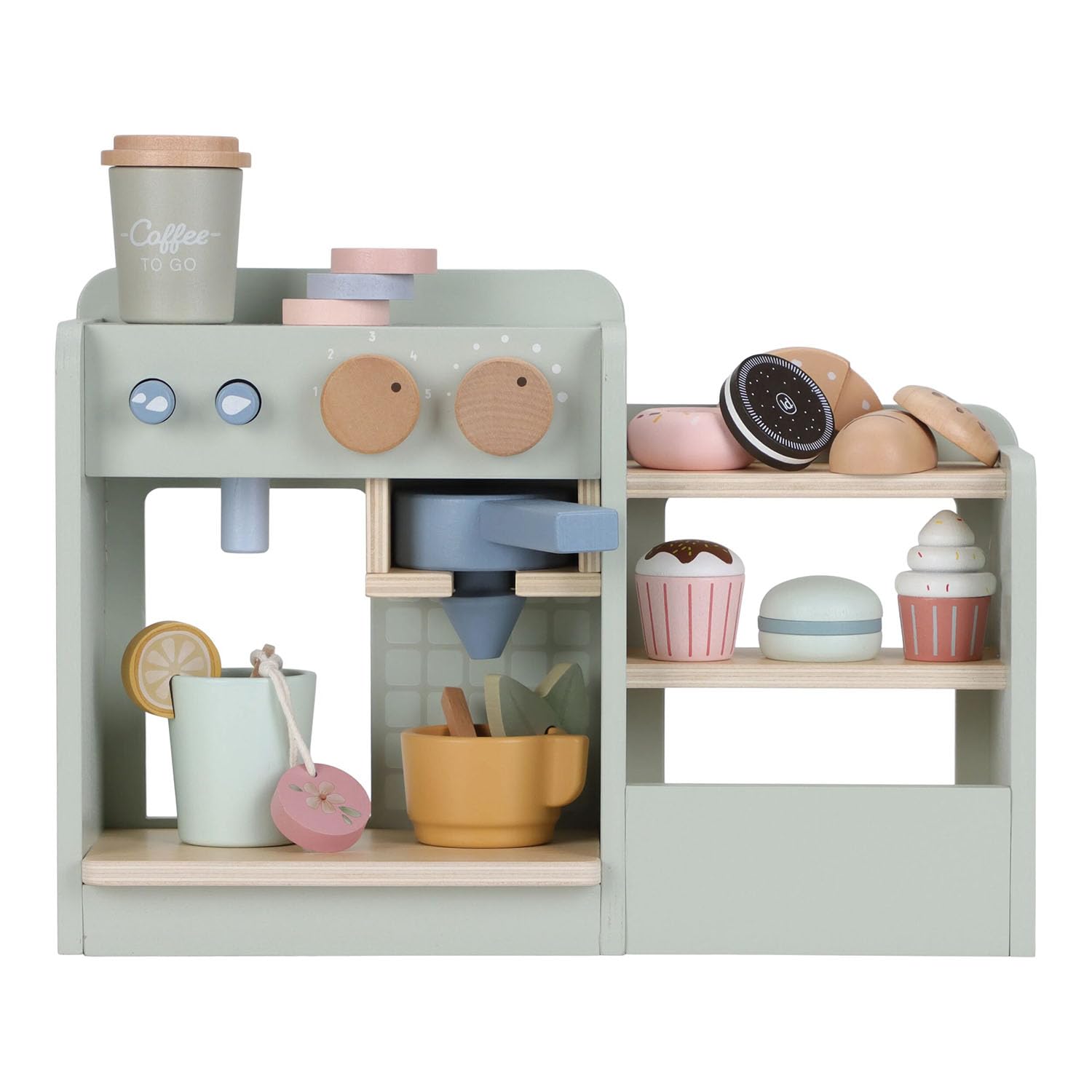 Little Dutch 2508 - Caffè in legno, con accessori, colore: Verde