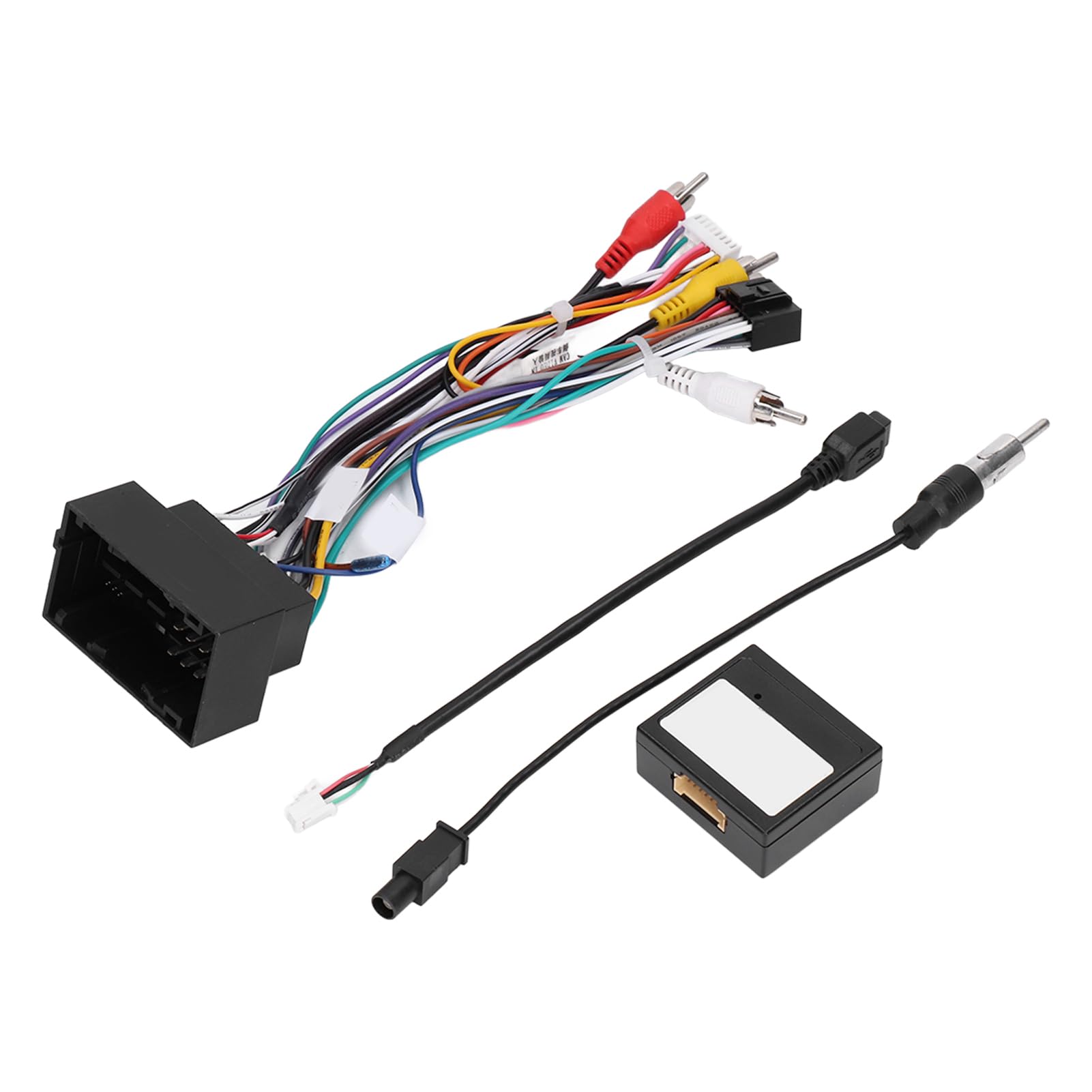 Dioche Adattatore Radio Cavo USB per Cablaggio Autoradio da 16 Pin con Kit Scatola Canbus di Ricambio per 2014‑2020, 2015-2017, 2019
