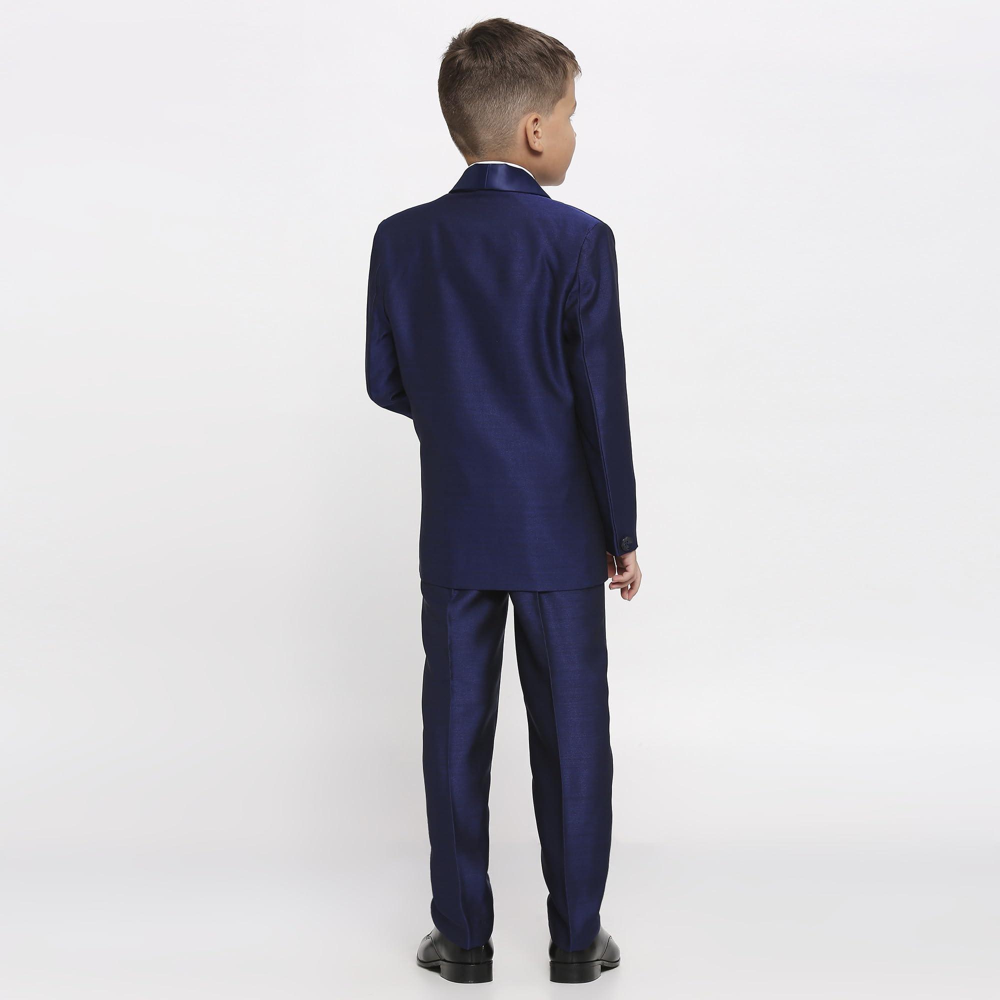 KIDS ISLAND Boys Royal Blue 5 Pcs Coat Suit | KI_061_7892_R.BLU_12