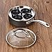 Cooks Standard 4 Cup Nonstick Hard Anodized Egg Poacher Pan with Lid, 8-Inch