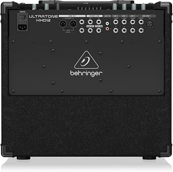 Behringer ULTRATONE KXD12 600 Watt 4 Channel PA System/Keyboard Amplifier with Original 12 Turbosound Speaker, Klark Teknik Multi-FX Processor and FBQ Feedback Detection