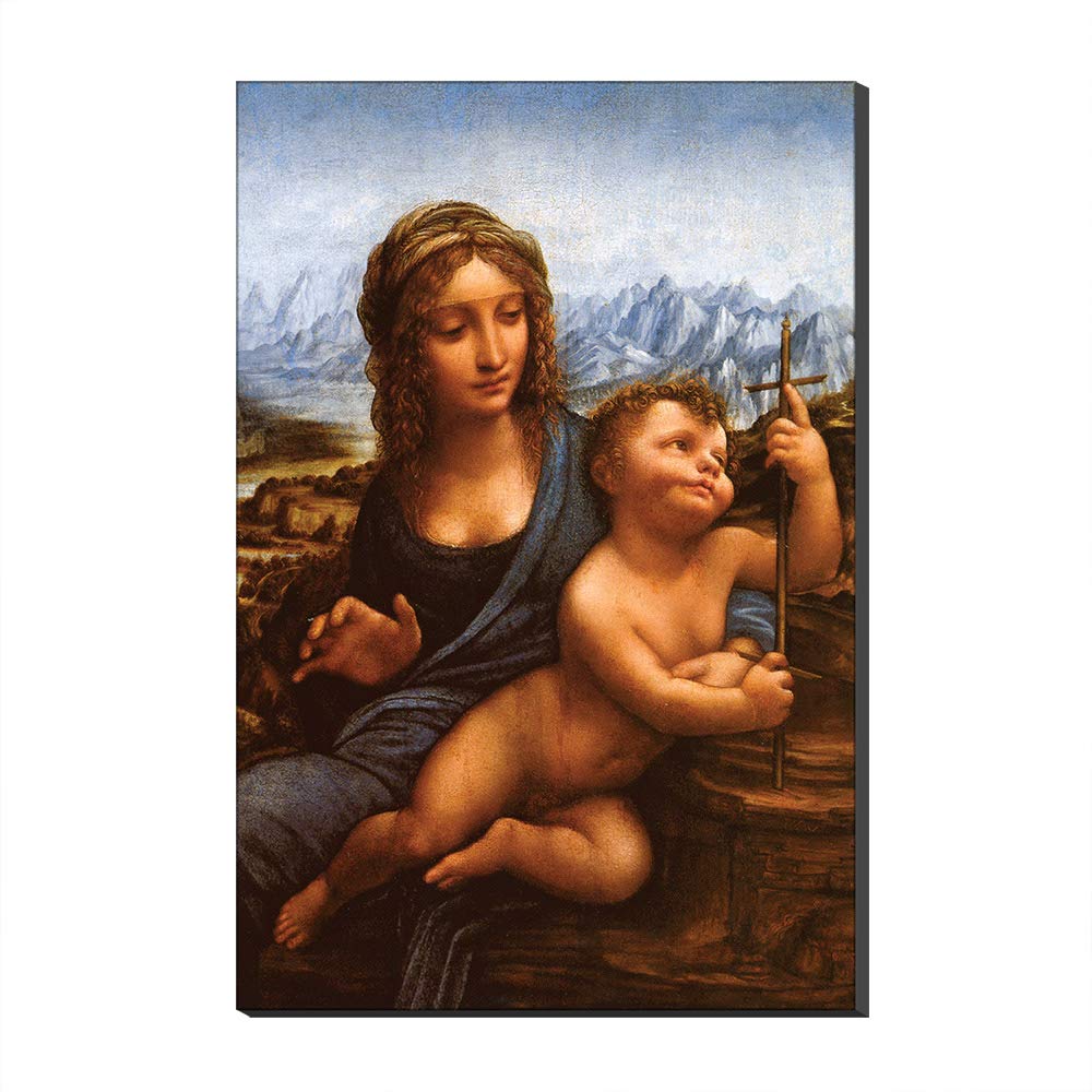 Madonna of The Yarnwinder Vinci : finissez-en avec les murs vides grâce à cette toile 70x100
