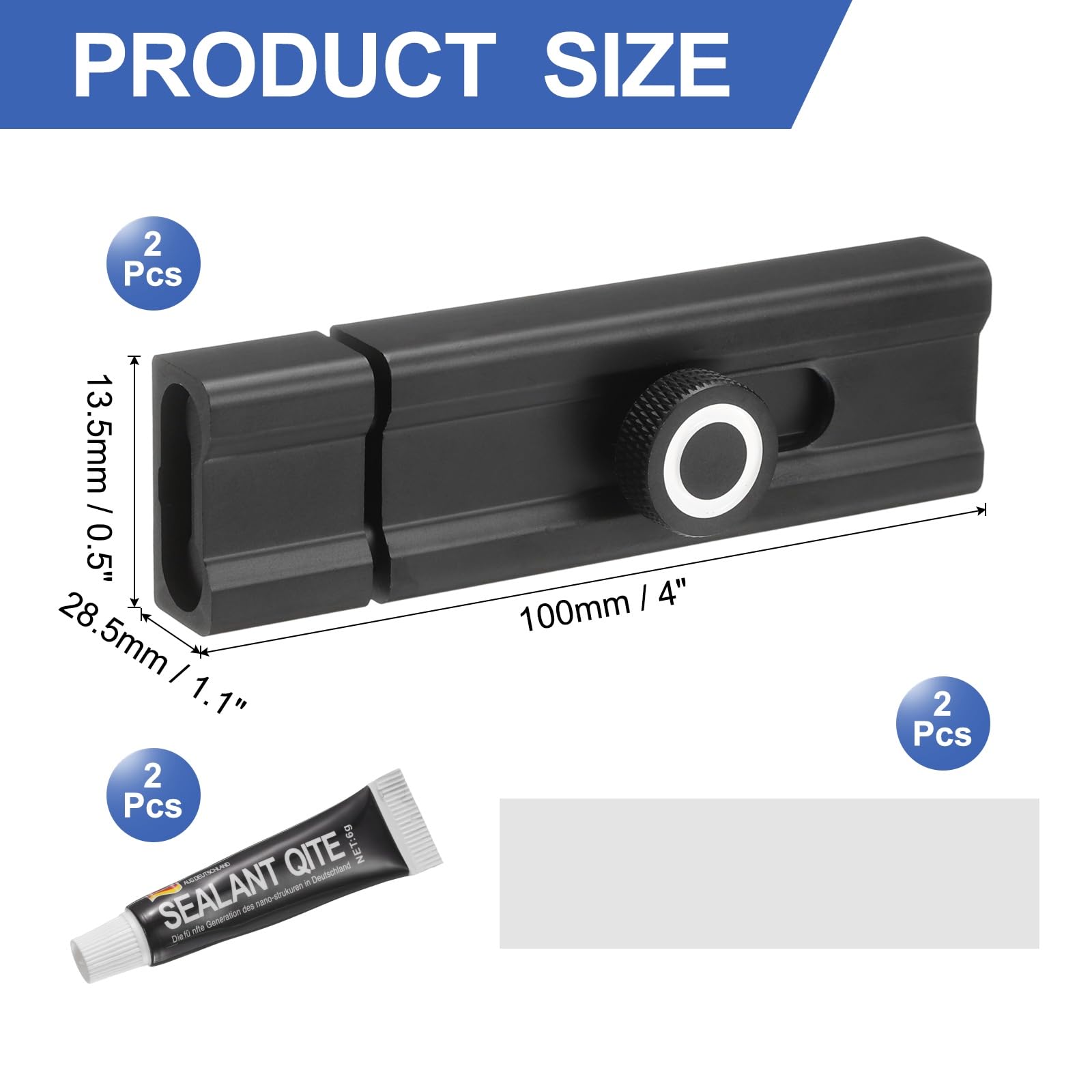 PATIKIL Slide Barrel Bolt Latch Lock 100mm - Image 2