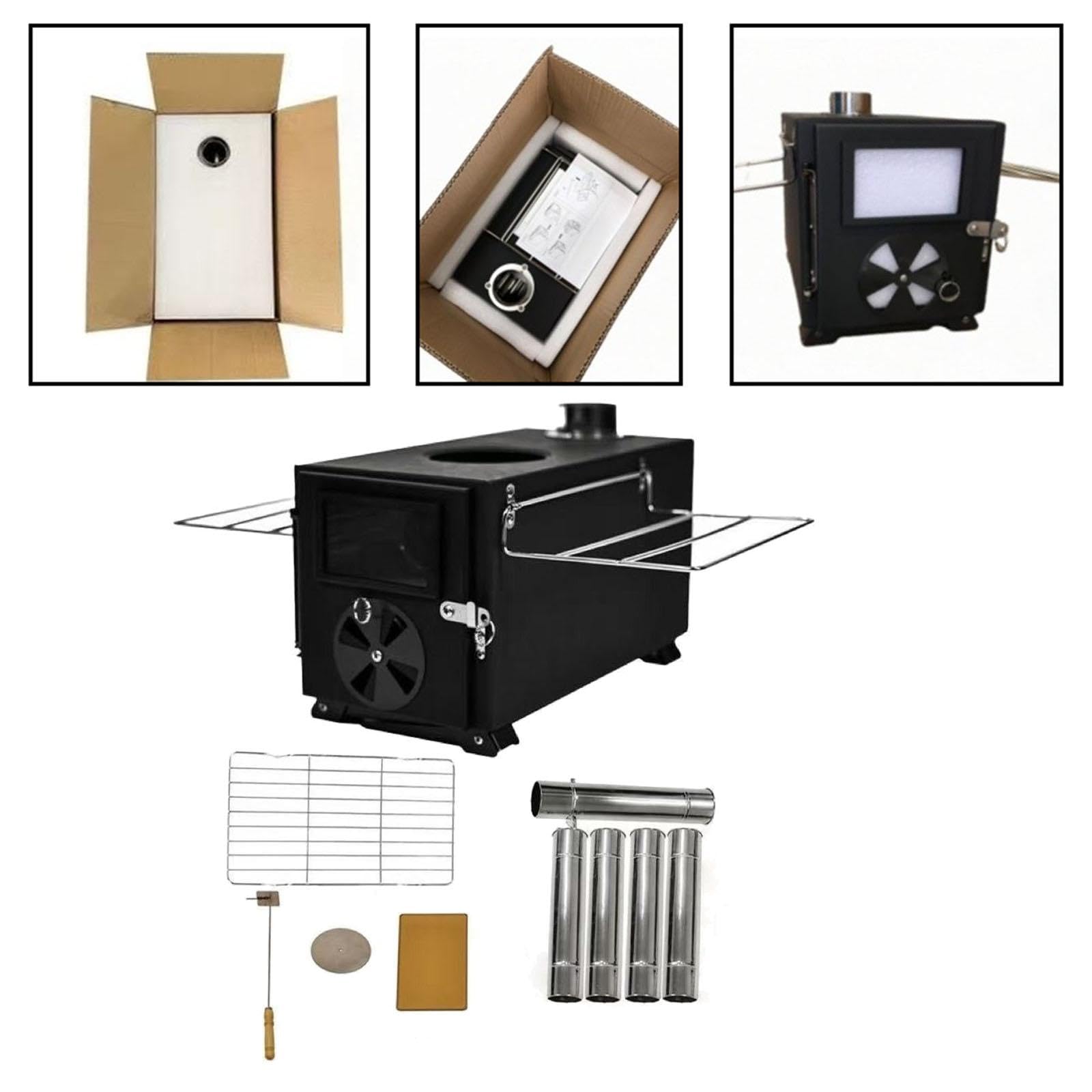 Attrezzo portatile per barbecue – Robusta attrezzatura pieghevole per barbecue per cucinare all'aperto, feste in famiglia e cucinare in viaggio, accessori essenziali per barbecue da campeggio