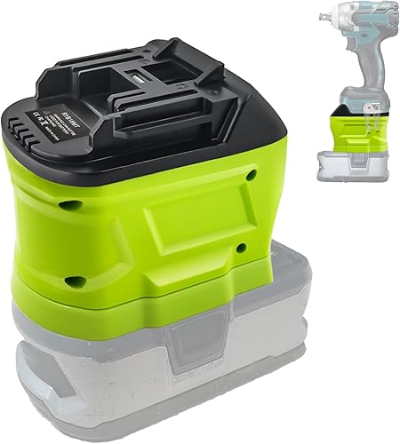 Miniatura 10 de Adaptador para herramientas Dewalt de 20 V, para batería Ryobi de 18 V para reemplazar la batería Dewalt 20 V MAX DCB204 DCB207 DCB206, funciona