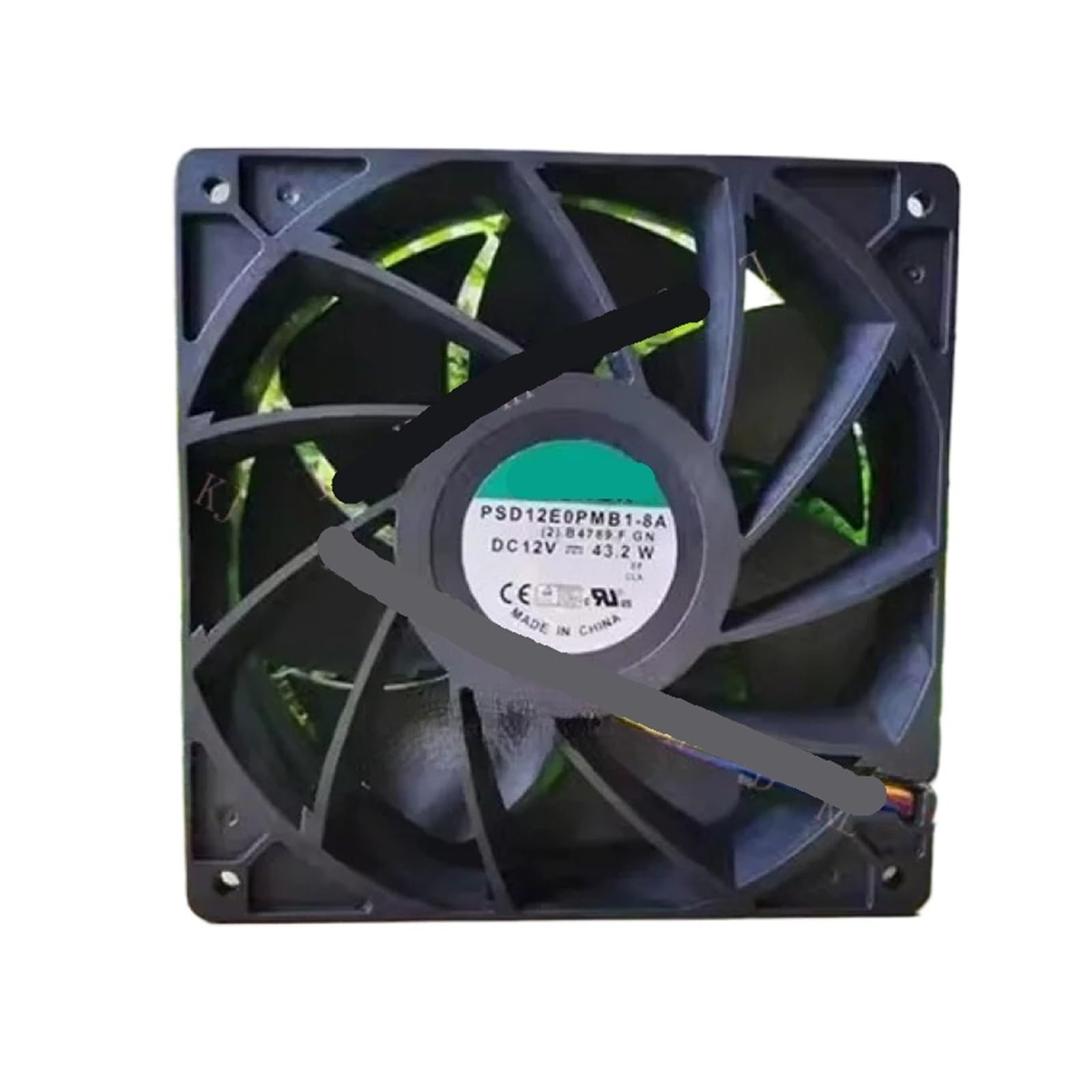 LWJYIPETZQ PSD12E0PMB1-8A 14038 DC12V 43.2W 14CM Cooling Fan