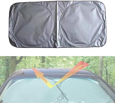 Nobranded Car Sunshade Sun Shade Front Window Film Windshield Visor Cover UV Protect Reflector Car-Styling Folding 150 * 70 cm