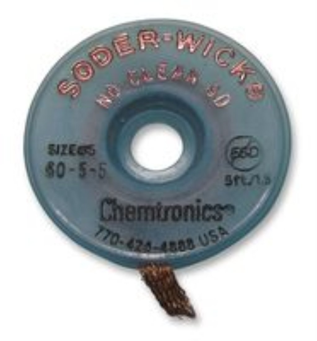 Chemtronics 60-3-5 DESOLDERING BRAID .080 INCH WIDE 5 ' SPOOL