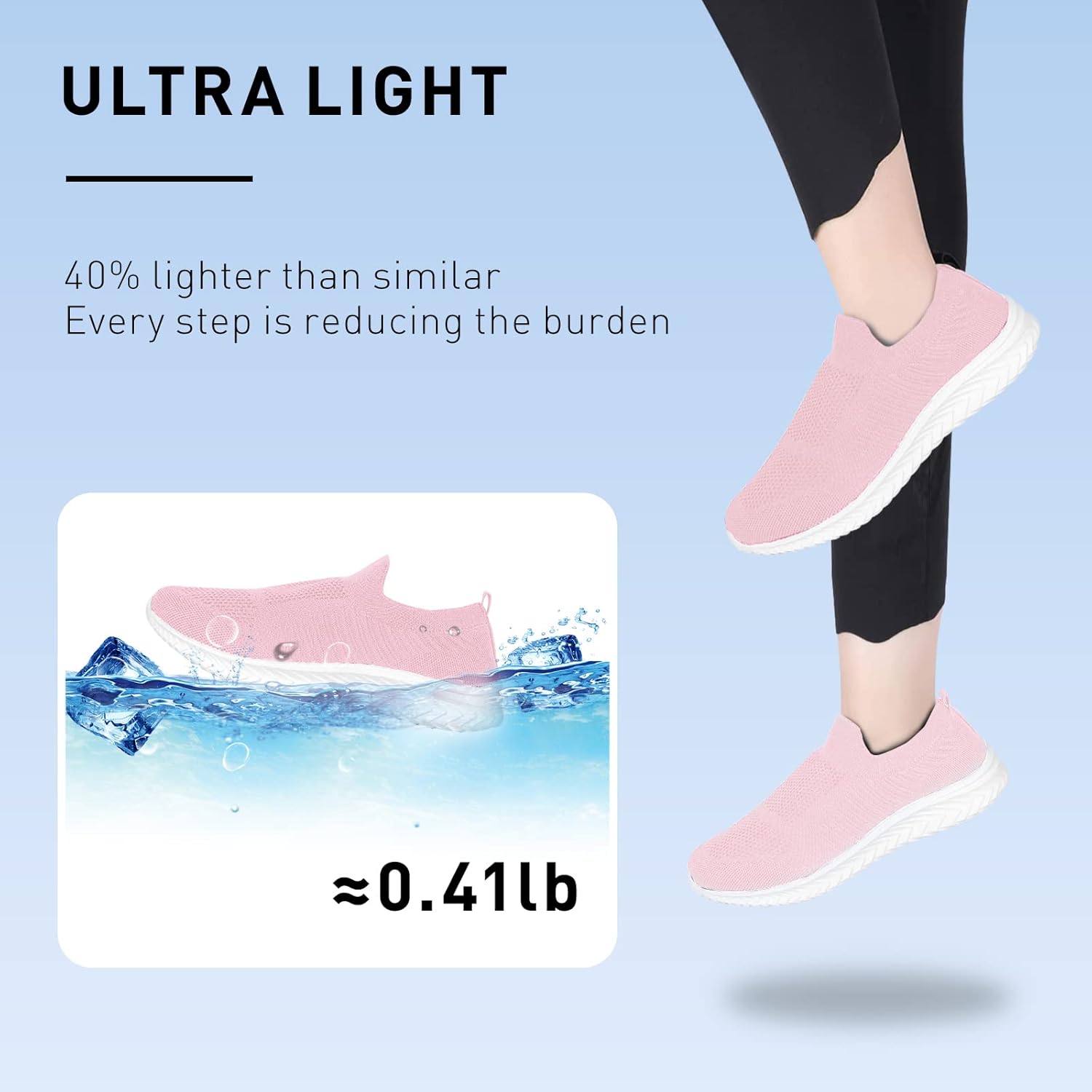 JIAFO Tênis de caminhada atlético, feminino, sem cadarço, sem cadarço, respirável, leve, sem cadarço em promoção! Veja a oferta e mais achadinhos de Tênis 4 Hoje é o melhor dia para comprar JIAFO Tênis de caminhada atlético, feminino, sem cadarço, sem cadarço, respirável, leve, sem cadarço com aquele preço maroto! Promoção! Aproveite a oferta! 4