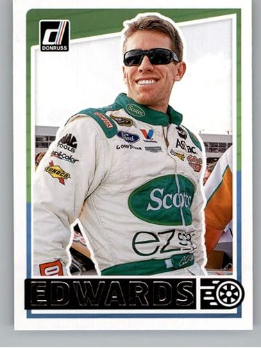 2020 Donruss Classics Racing #13 Carl Edwards ScottsRoush Fenway RacingFord Official NASCAR Trading Card From Panini America