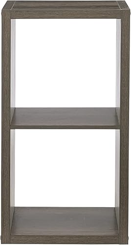 Miniatura 4 de Linon Home Decor Linon Dawes - Armario de almacenamiento con 2 compartimientos, color gris Gris,Gris 4,Blanco,2-Blanco,Blanco 6