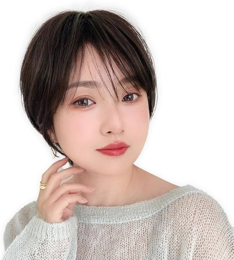 Amazon.co.jp: [ブライトララ] 医療用ウィッグ ショート ボブ ウィッグ