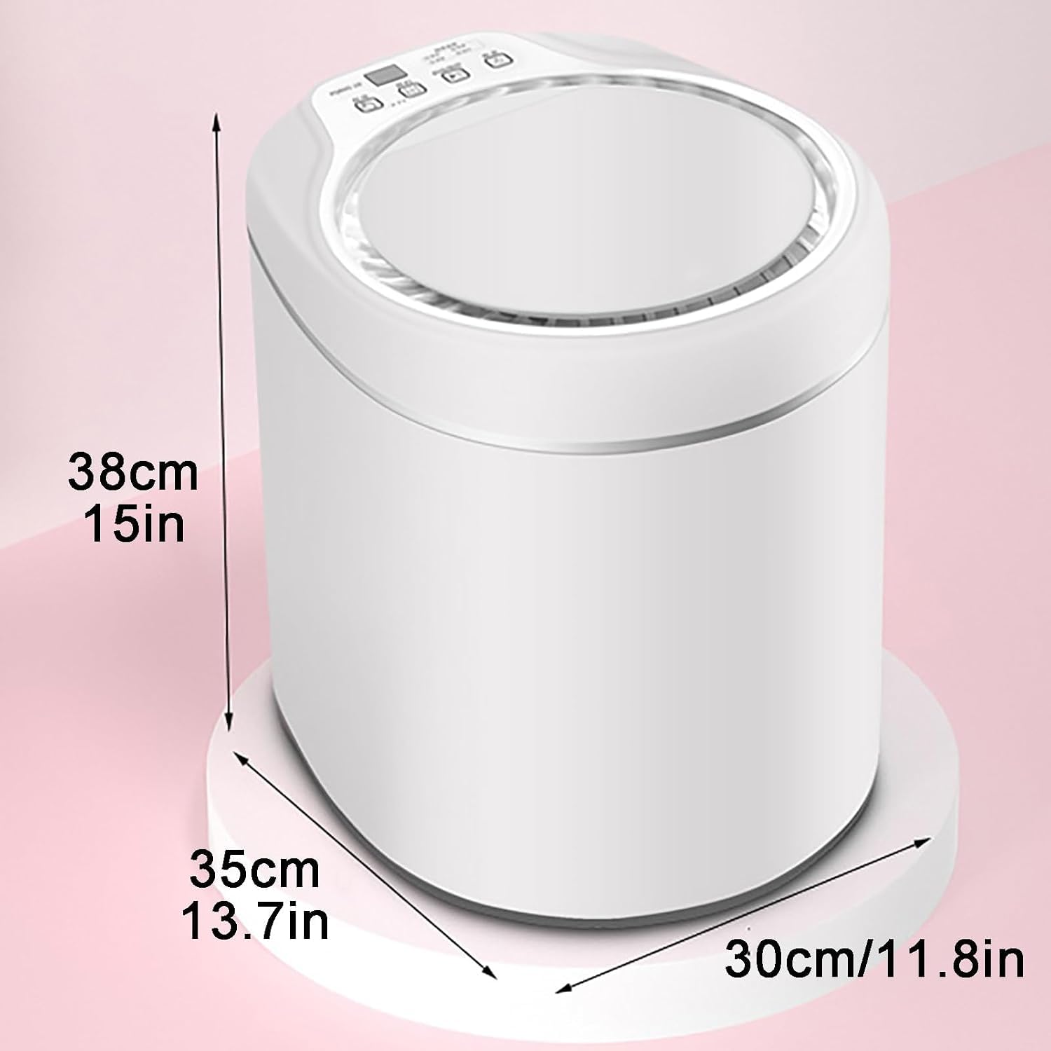 Minilavadora Plegable con centrifugadora, Lavado portátil Totalmente automático, turbina ultrasónica, para apartamento, Dormitorio, Camping, Caravana, luz Azul.