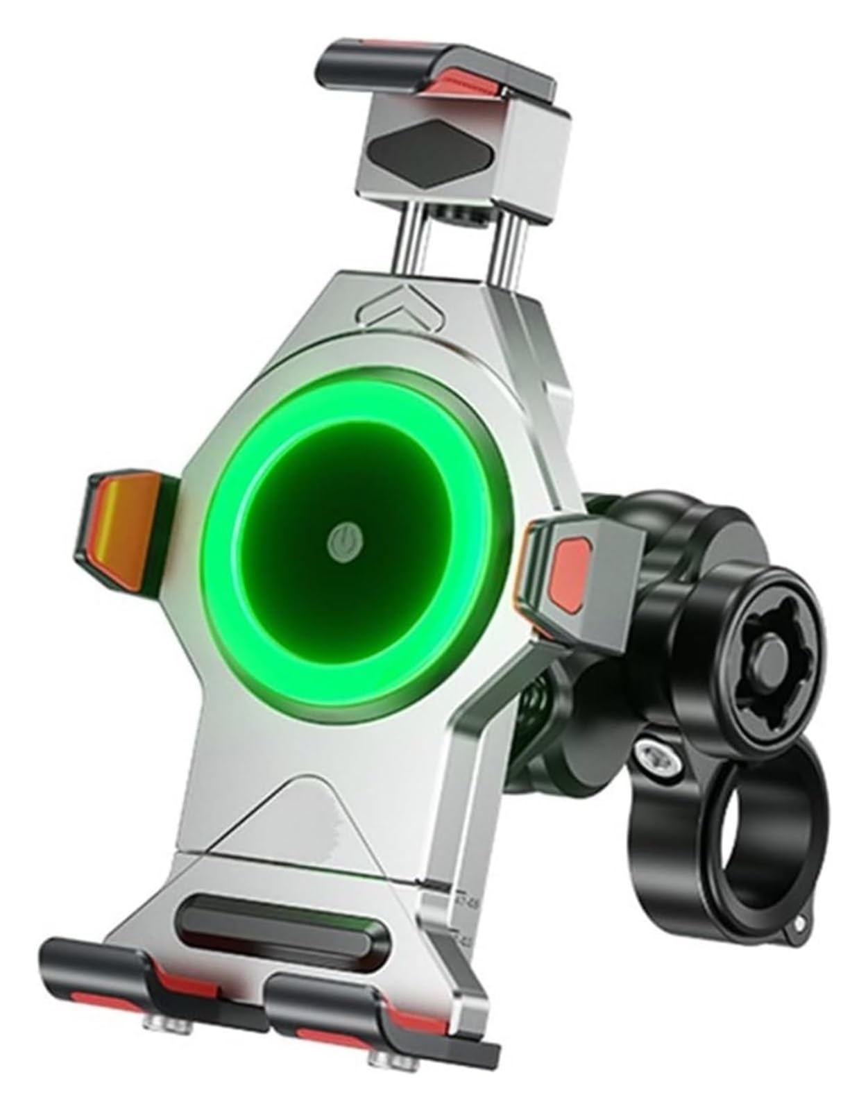 Motocicleta Soporte De Navegación para 4,7-7,2 Pulgadas Soporte Adaptador De Carga Estable para Teléfono Celular Soporte Antideslizante para Motocicleta Scooter GPS Moto