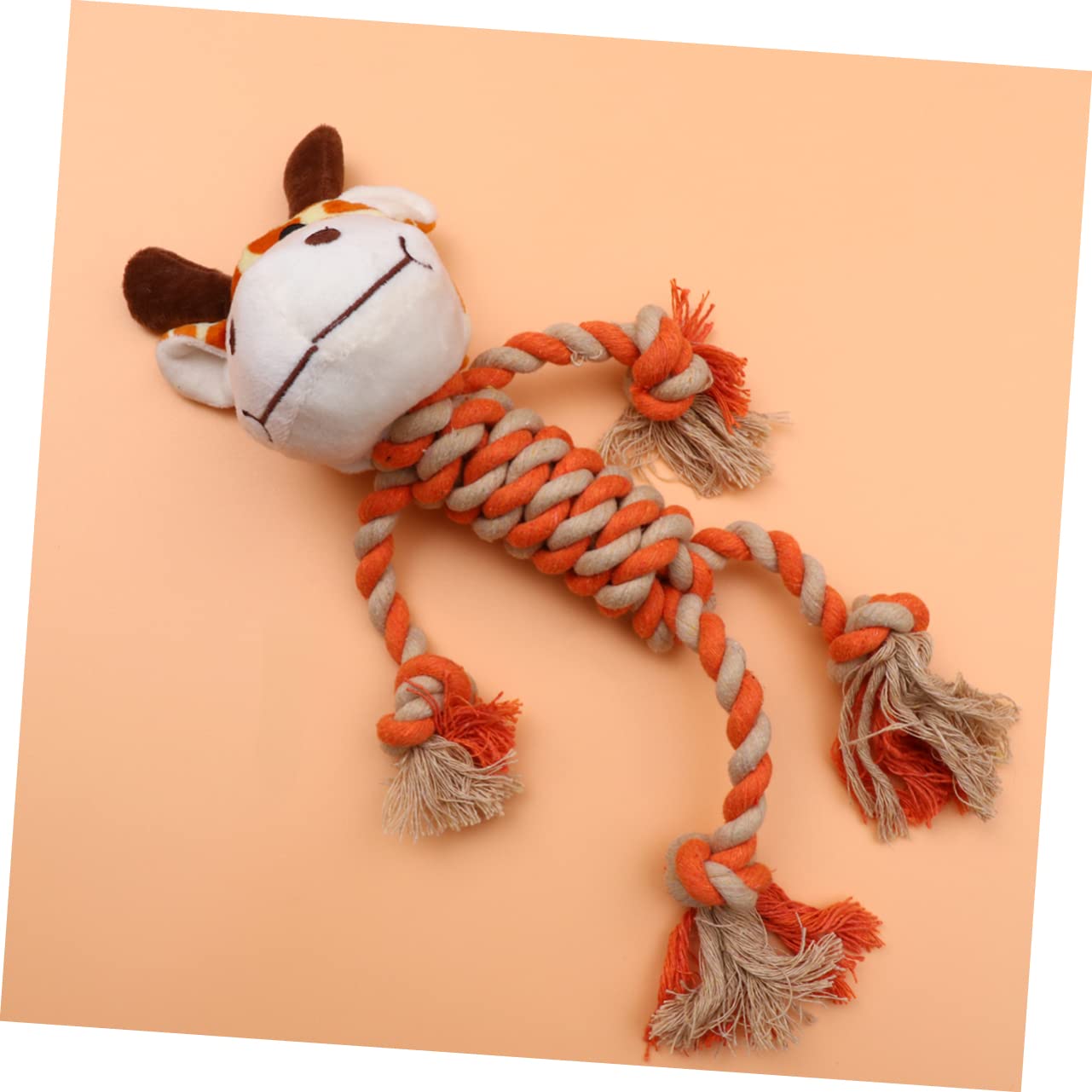 BESPORTBLE 3pezzi Giocattolo Educativo Cotone Per Cani Giocattolo Masticabile Forma Di Giraffa Per Intrattenimento e Pulizia Denti Per Giochi e Attività Di Masticazione