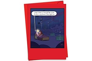Funny Valentine's Day Fish Light Card