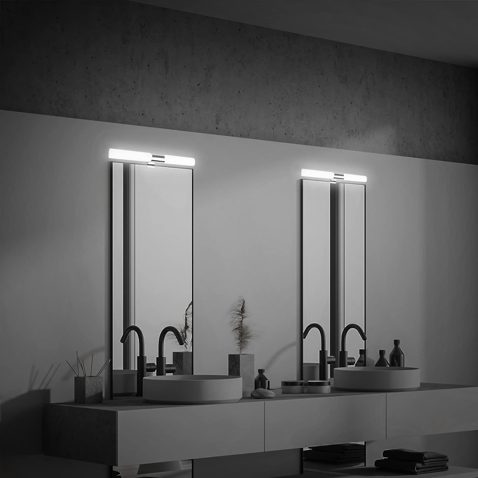 BRILONER - LED Bathroom Mirror Light, 2 In 1 Mount, Cabinet Light, Wall - View #5