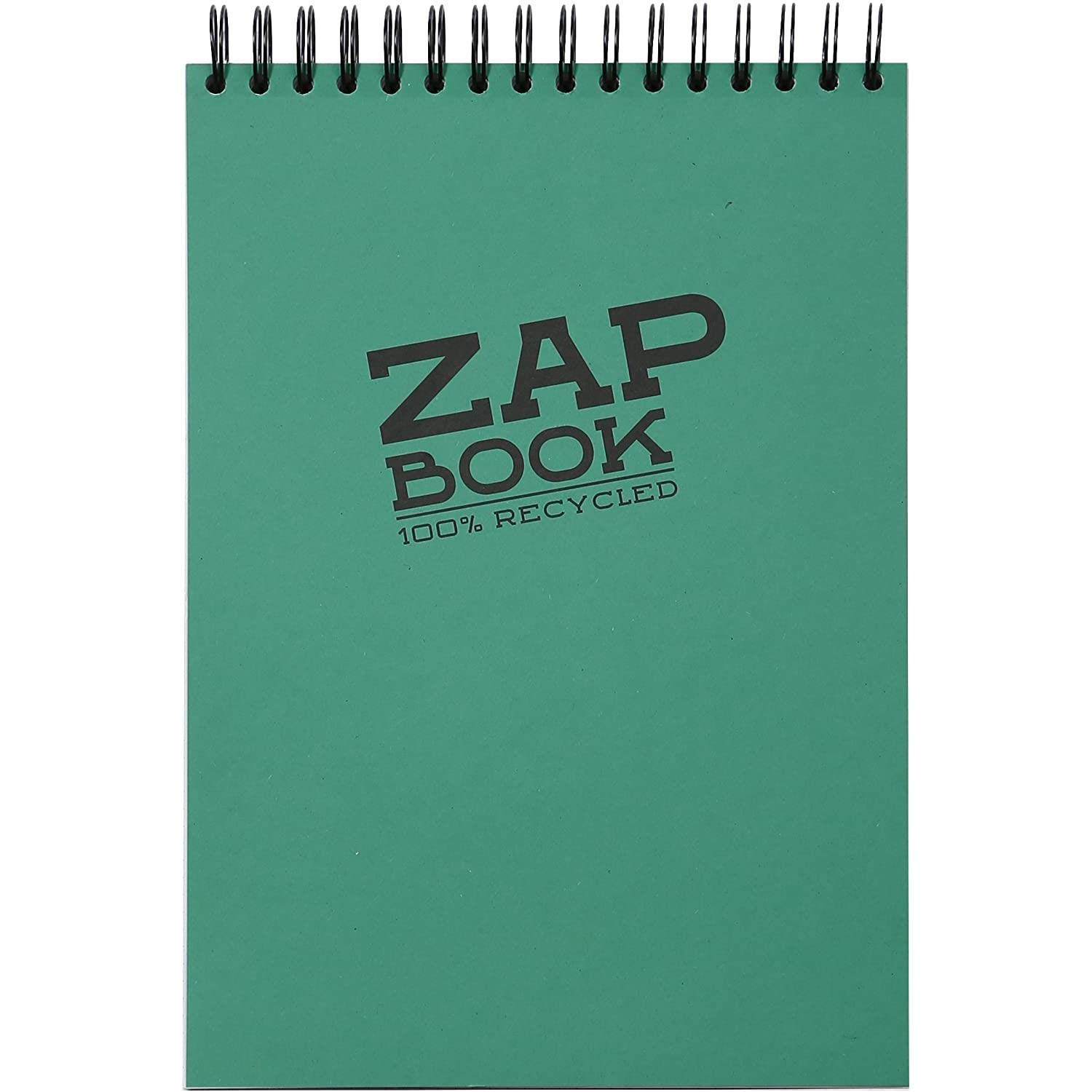 Zap Book Spiralblock 160 Blatt Skizzenpapier weiß 80 g/m2, A4 - 5 Stück