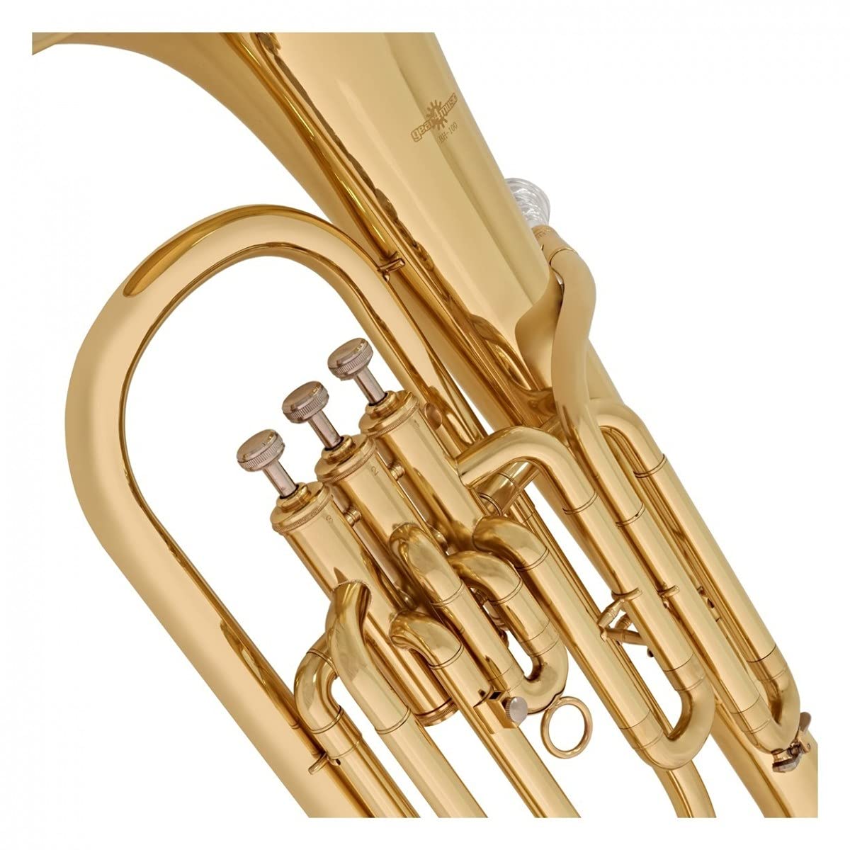 megafono baritono in Sib per studenti di Gear4music con bocchino e custodia rigida