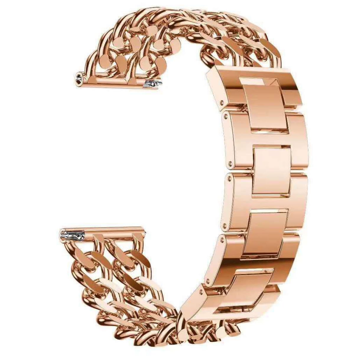 Gadpiparty sangle montre partie fournitures de montre watch montré bracelet montres bracelet de montre professionnel pièce de montre élégante Alliage de zinc Rose Gold