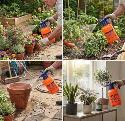 Image of Pressure Spray Pump for Gardening (2L) | Hand Water Pump Sprayer Bottle for Home Garden & Lawn | Watering Sprayer | Indoor & Outdoor Plant Care Spray Can