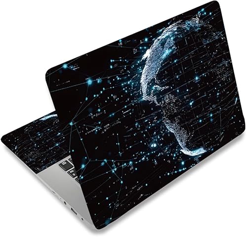 Miniatura 18 de PLIGREAT Calcomanías de vinilo reutilizables para portátil de radio vintage, calcomanías de vinilo para PC, portátiles, cubierta de teclado, Radio