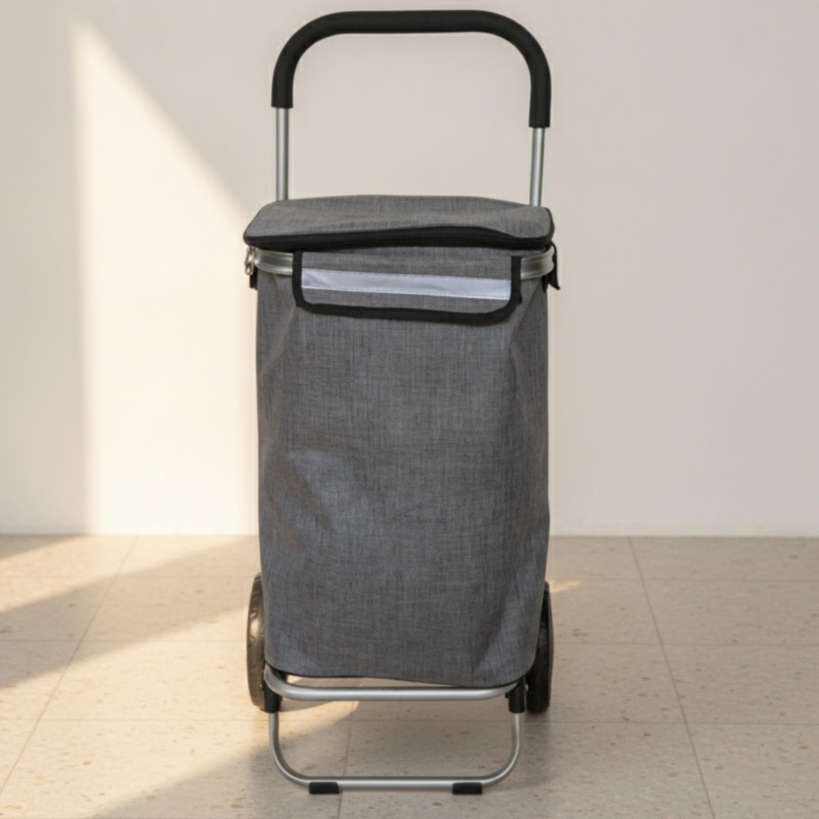 LOVIVER Carrello Portaspesa con Ruote | In Alluminio, Carrello Portaspesa Pieghevole, Robusto, per permercato, Anziani