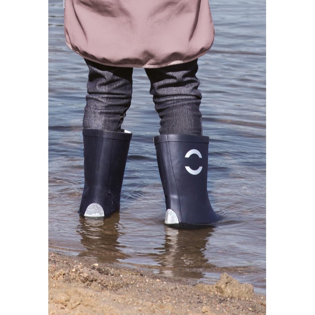 Mikk-line Gummistiefel Kinder | Regenstiefel mit Reflektierenden Details - Wasserdichte Kinderstiefel, Leicht und Rutschfest | Komfortable Allwetter Kinderstiefel