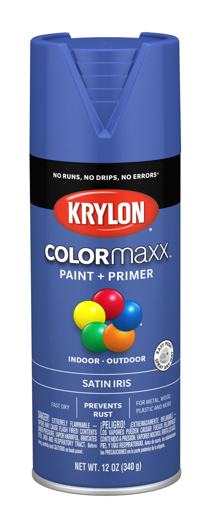 Krylon K05564007 Colormaxx Spray-Paints, 12 Ounce (Pack of 1), Iris