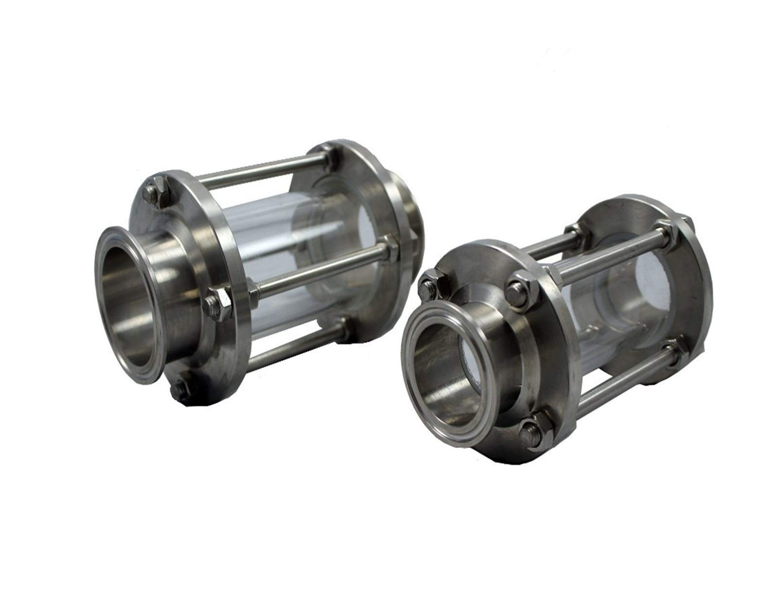 4" Tri, Food Grade Edelstahl, 102mm Schauglas Dioptrien Wasser-Gas-Öl-Kontrolle