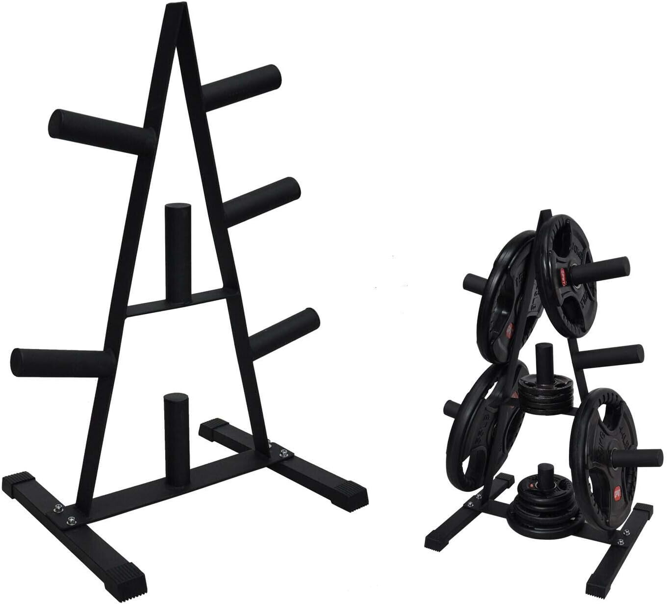 Olympic Weight Plate Storage Rack Home Gym Weight Plate Tree Store 250kg+