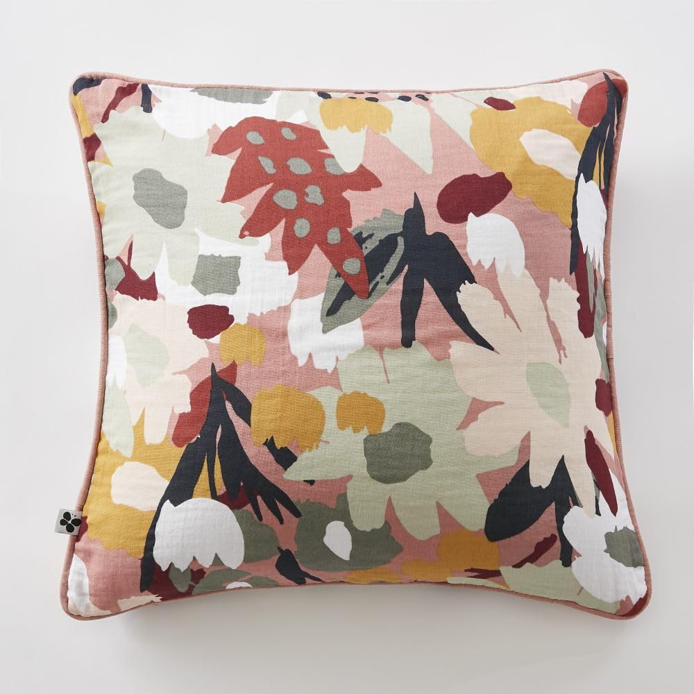 Gaze de coton LÉANE coussin déco douceur L'effet papillon 45x45