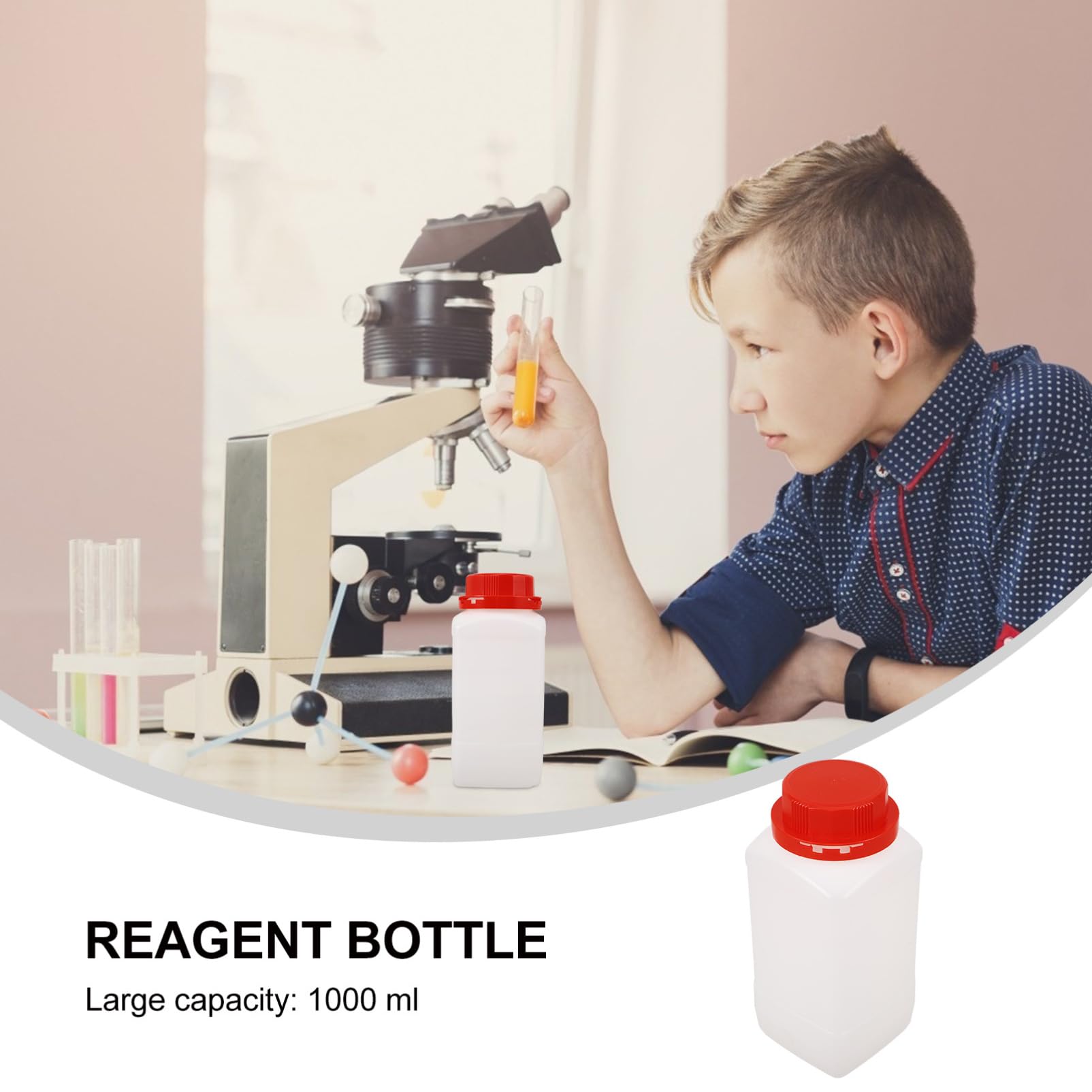 SOLUSTRE 8stücke Labor-reagenzflasche Mit Sicherem Verschluss Leere Chemikalien-behälter Für Probenlagerung Für Labore Und Chemische Anwendungen