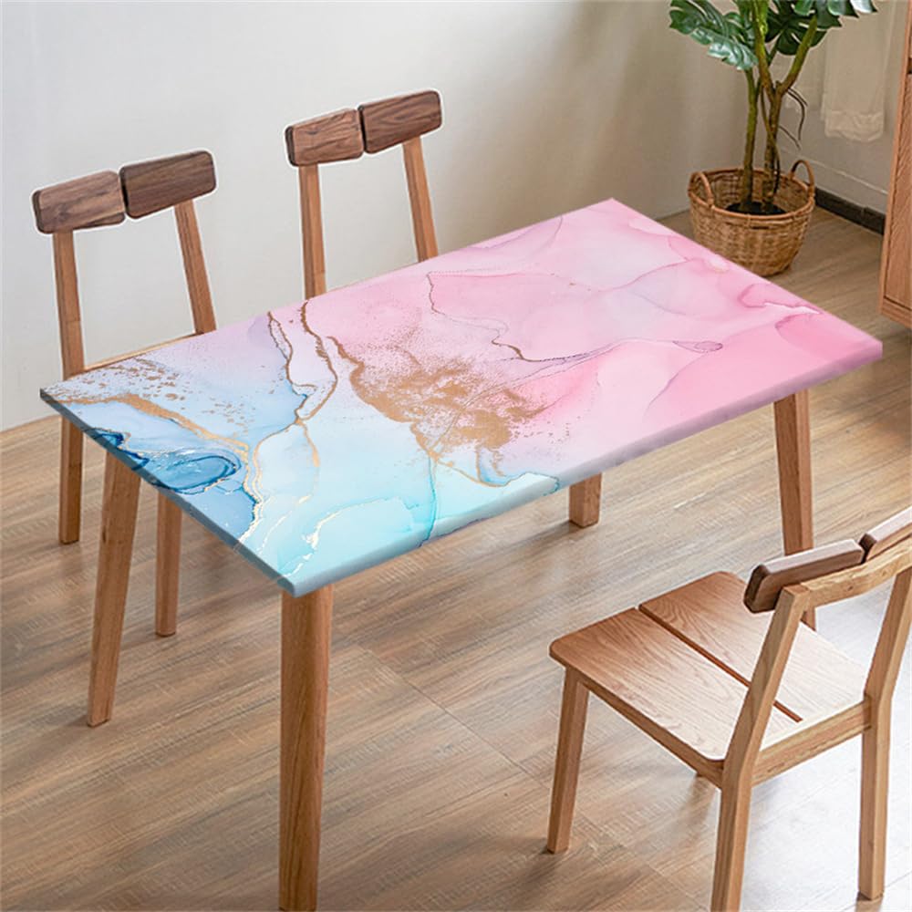 Nappe Rectangulaire Ajustée,Nappe à Bords élastiques Lavable Pour L