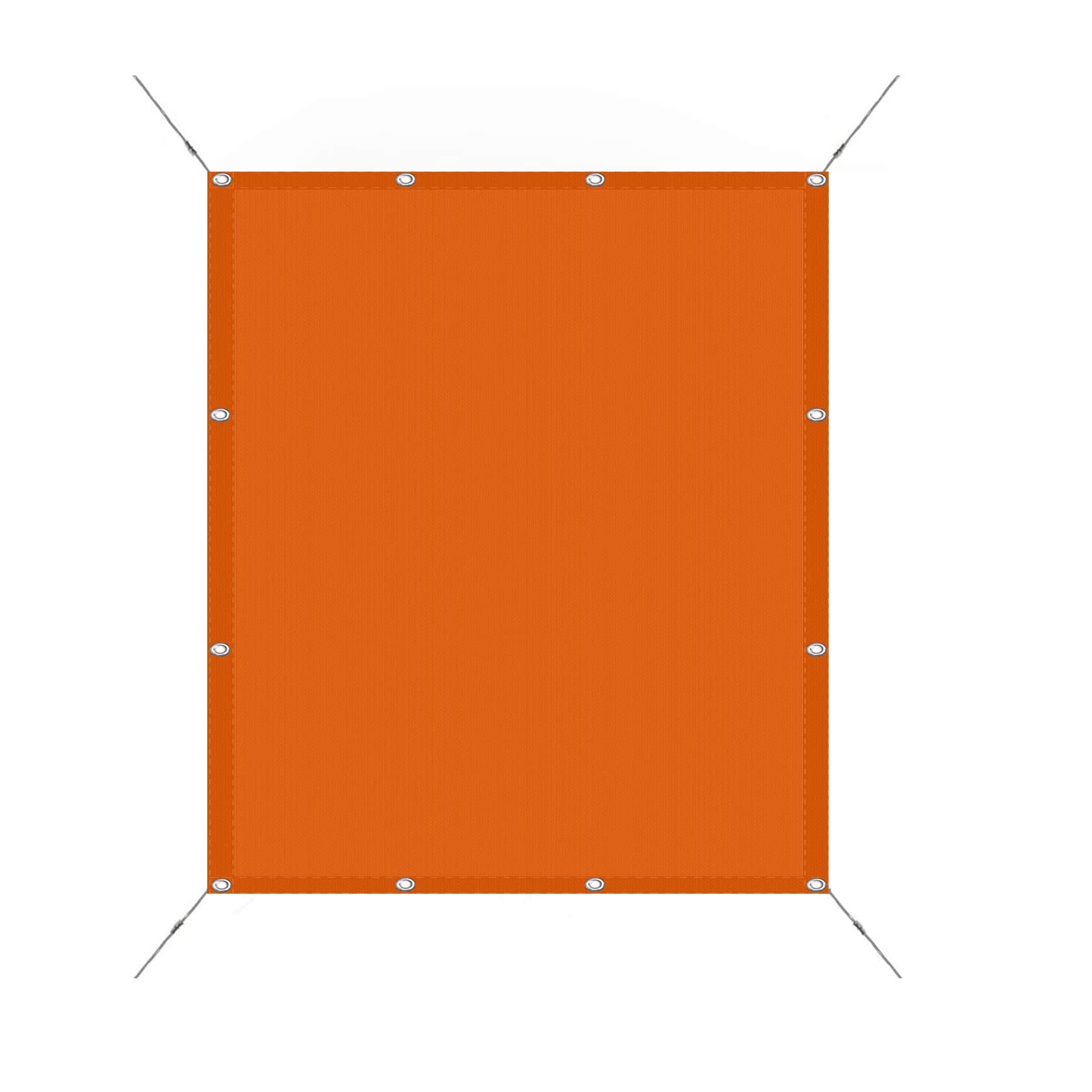 Sunscreen Awning Canopy 1.4 x 1.6 m(4.59 x 5.25ft) Weatherproof Wind Protection Outdoor Pergola Awnings with free rope for Outdoor Patio Garden, Orange
