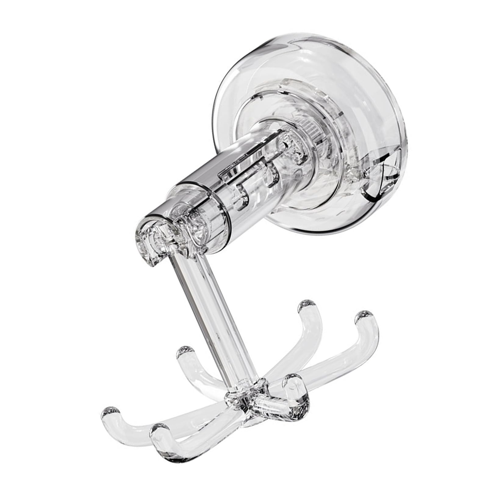 Kalttoy Clear Fast Installation Absorption Hook With Whirling Armaments Denial Equipment Required For Bathroom Organization Space Efficient Home Storage Polystyrene Gluey Wall Hook Oxidation Proof Absorption Cup