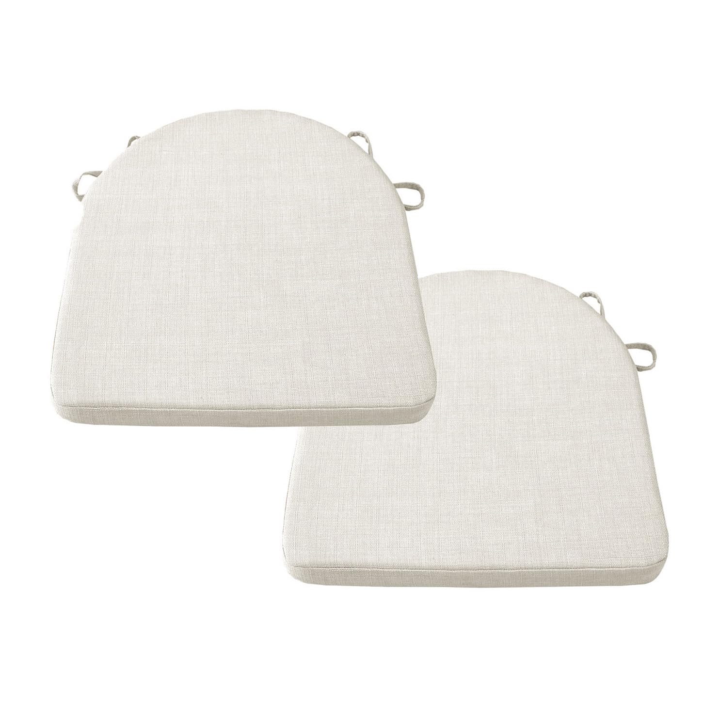 ping bu Set of 2 Garden Cushion U Shape Chair Seat Pad,U-Shaped Dining Seat Cushions Garden Cushion Pads for Office/Home/Indoor/Outdoor (45 * 45 * 2cm,White)